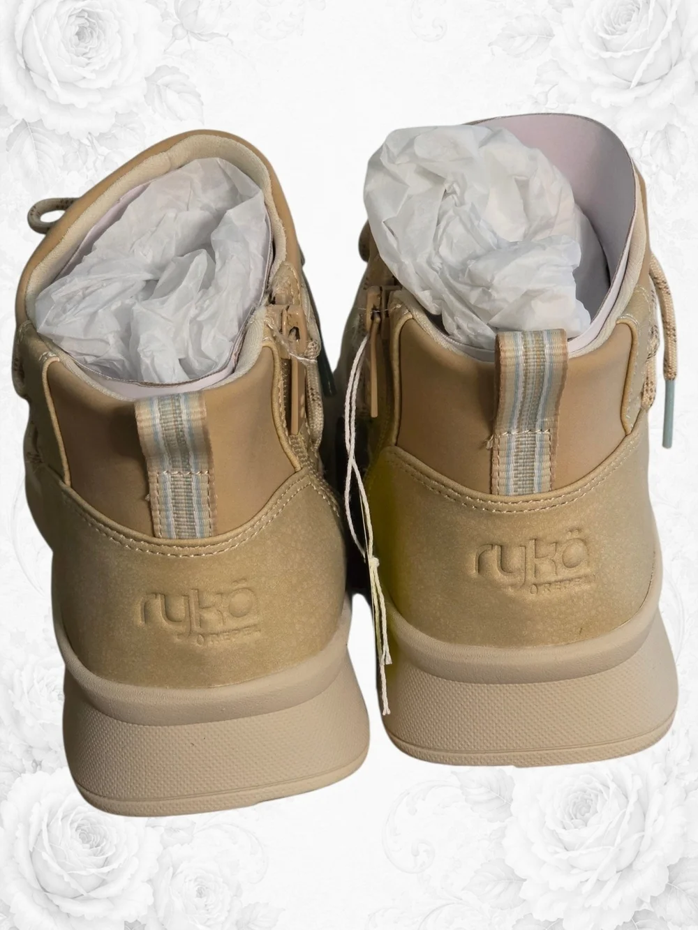 Wide Ryka Charisma RykäRepel Wide Waterproof Sneakers NWB 6.5W Latte